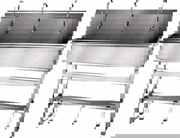 Hands-Free Hand Sink: 304 Stainless Steel